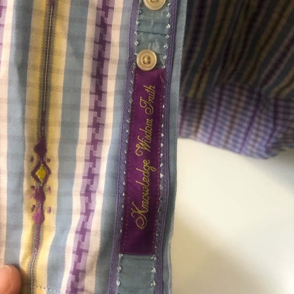 Robert Graham Stripes Classic Fit Button Down Shirt Large - Picture 6 of 12